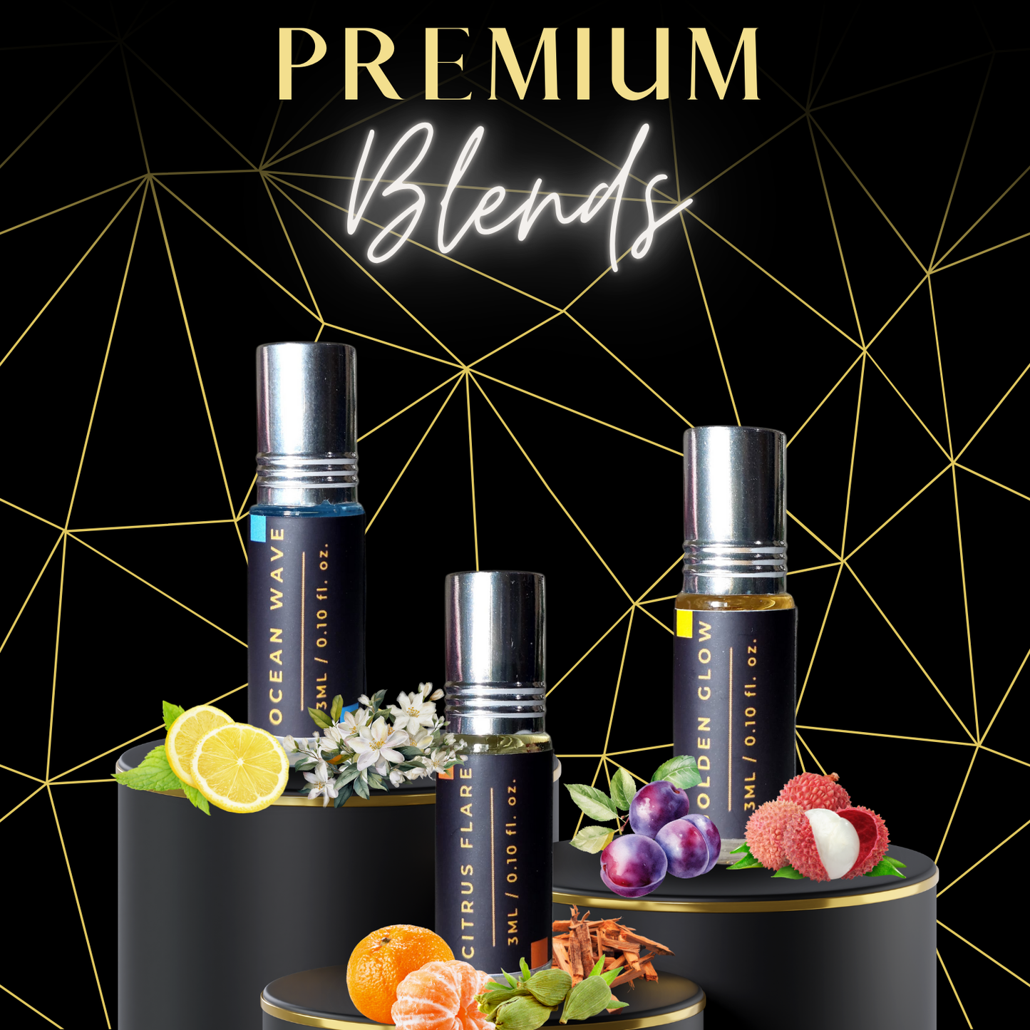 3-Piece Attar Combo – Fresh Vibes Edition (Citrus, Aqua & Vanilla Notes)