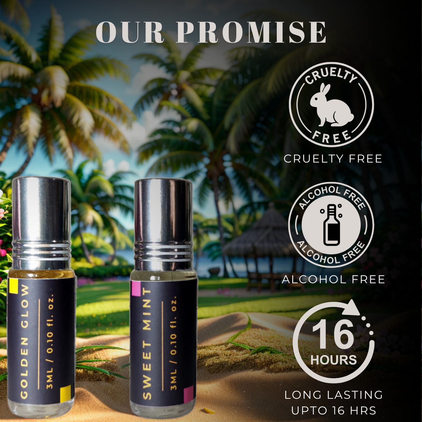2-Piece Attar Duo Of Golden Glow And Sweet Mint (3ml x 2)