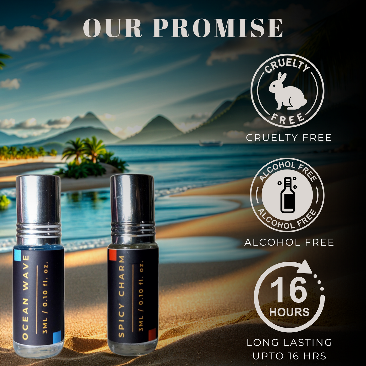 2-Piece Attar Duo Of Ocean Wave And Spicy Charm (3ml x 2)