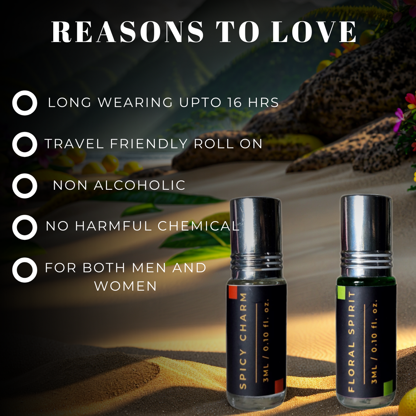 2-Piece Attar Duo Of Spicy Charm And Floral Spirit (3ml x 2)
