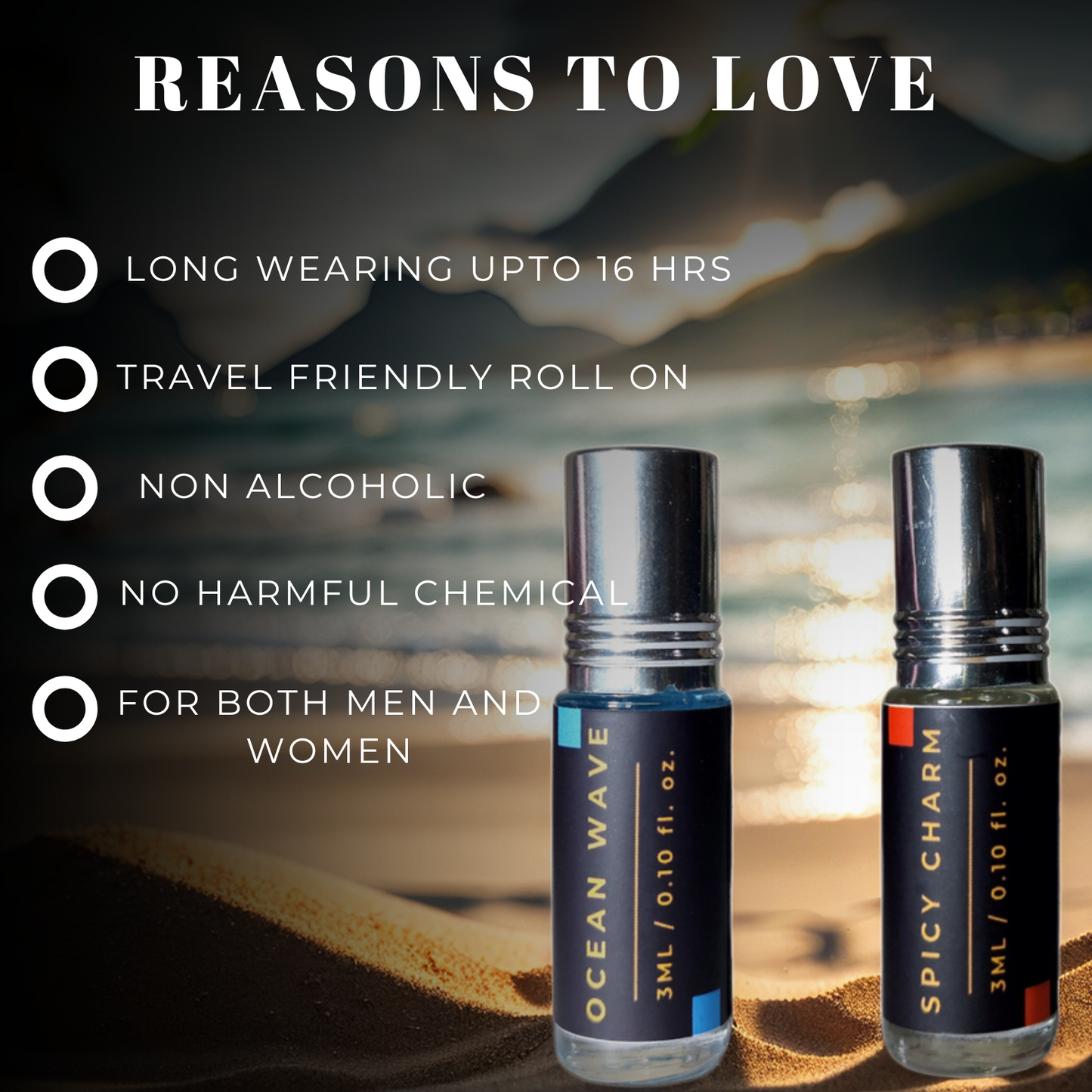 2-Piece Attar Duo Of Ocean Wave And Spicy Charm (3ml x 2)