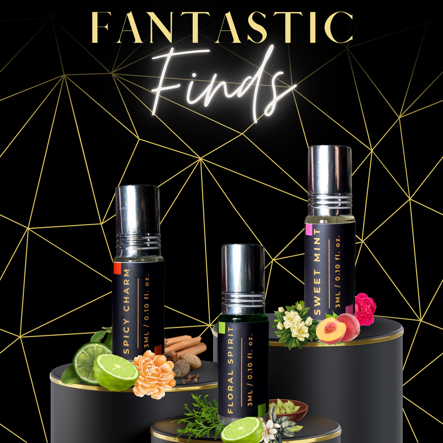3-Piece Attar Combo – Signature Edition (Spicy, Floral & Sweet Notes)