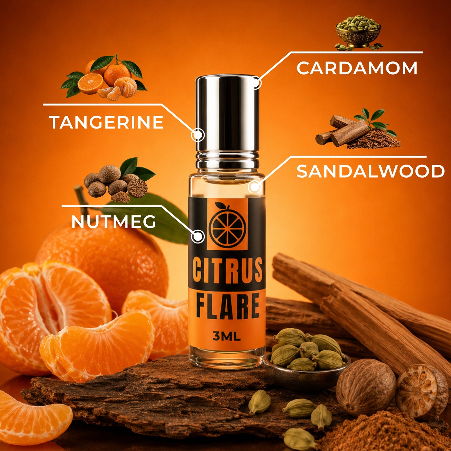 Citrus Flare Premium Attar Perfume