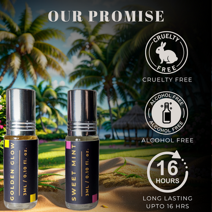 2-Piece Attar Duo Of Golden Glow And Sweet Mint (3ml x 2)