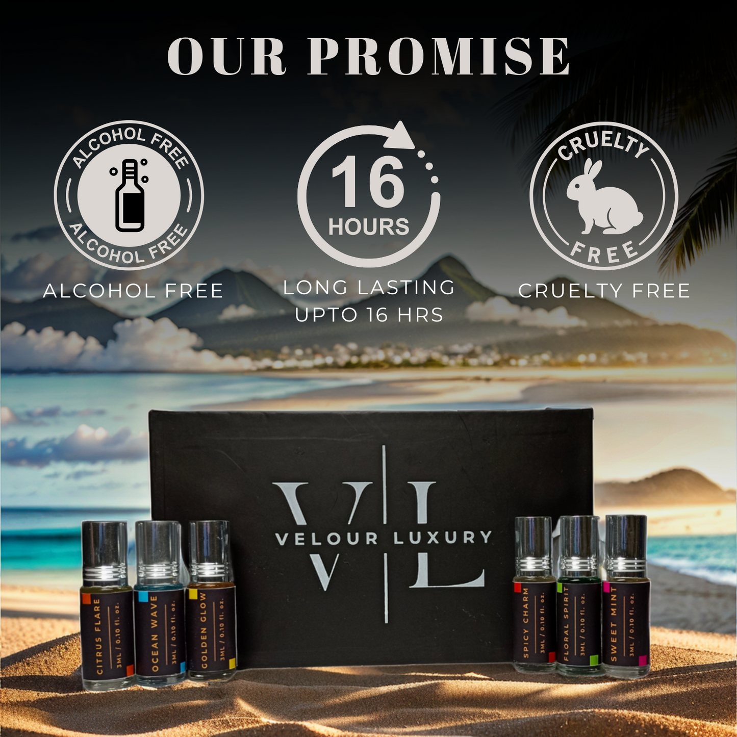 6 Attar perfume Combo Gift Set (3ml x 6)