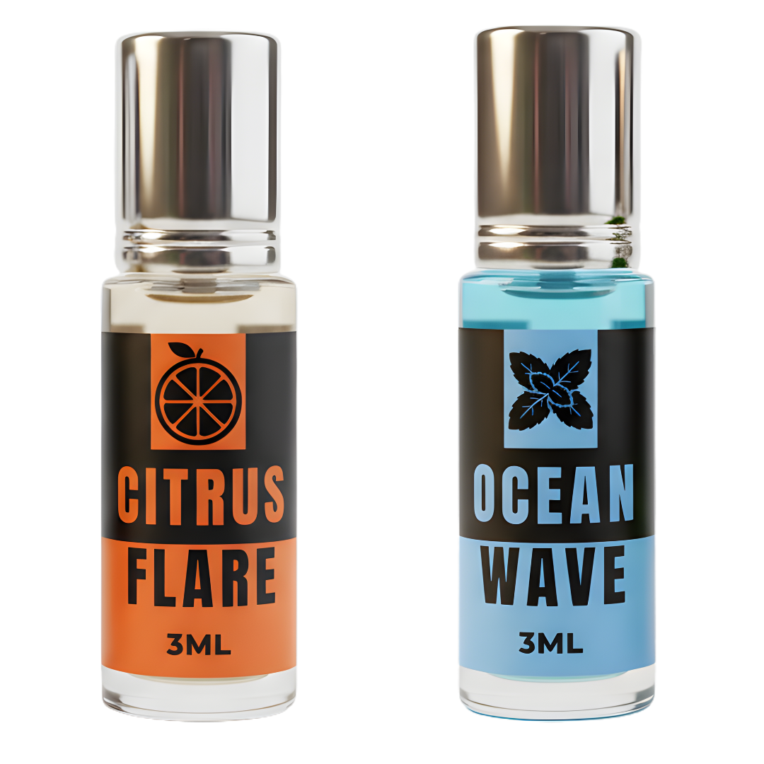 Citrus Flare And Ocean Wave Attar Perfume (3ml x 2)
