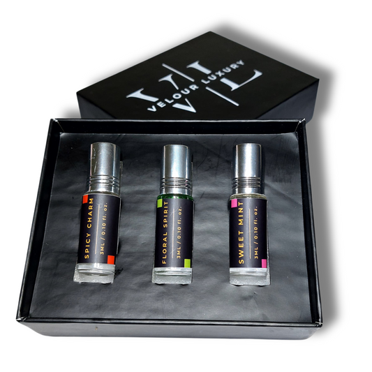 3-Piece Attar Combo – Signature Edition (Spicy, Floral & Sweet  Notes)