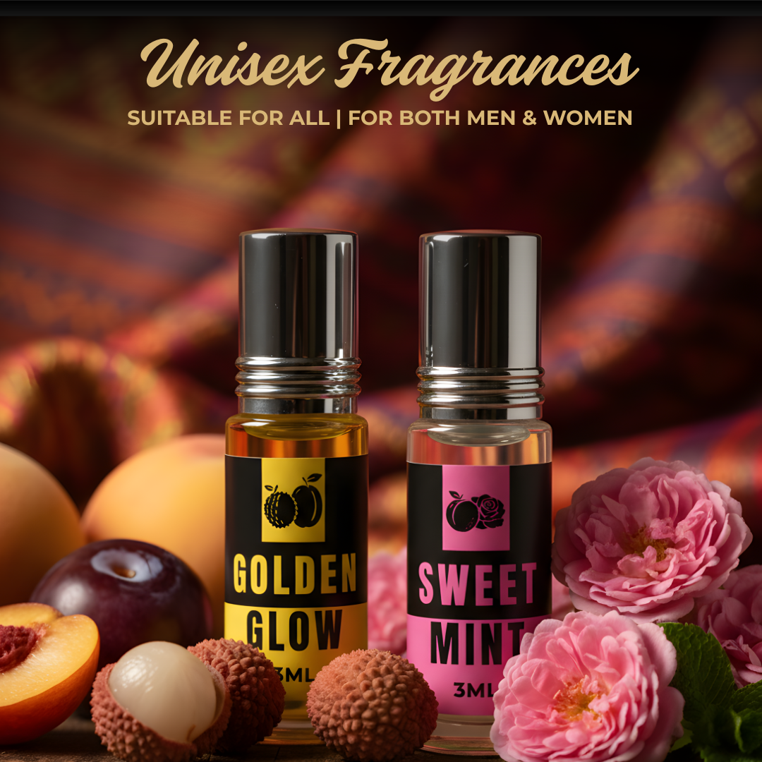 Golden Glow And Sweet Mint Attar Perfume (3ml x 2)