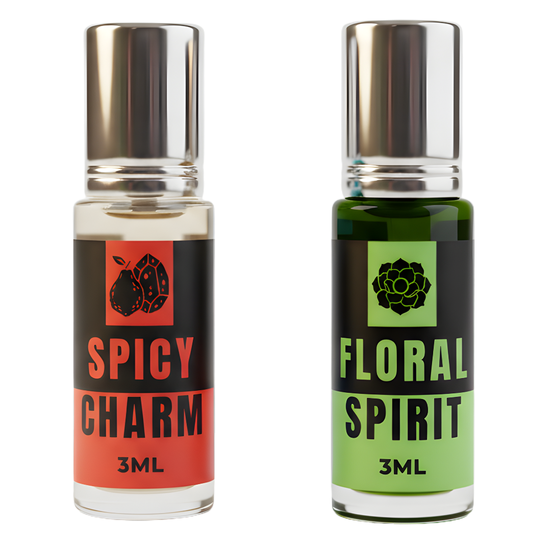 Spicy Charm And Floral Spirit Attar Perfume (3ml x 2)