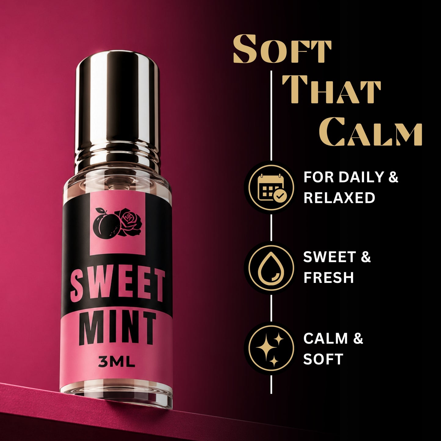 Golden Glow And Sweet Mint Attar Perfume (3ml x 2)