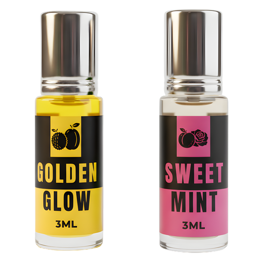 Golden Glow And Sweet Mint Attar Perfume (3ml x 2)