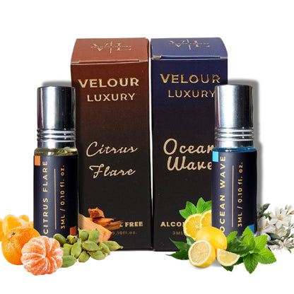 2-Piece Attar Duo Of Citrus Flare And Ocean Wave (3ml x 2)