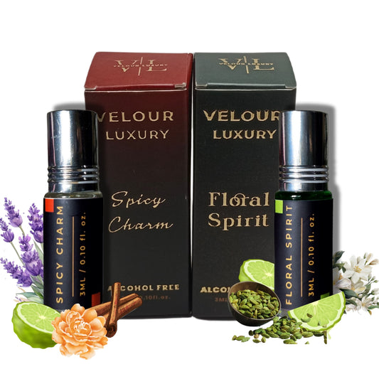 2-Piece Attar Duo Of Spicy Charm And Floral Spirit (3ml x 2)
